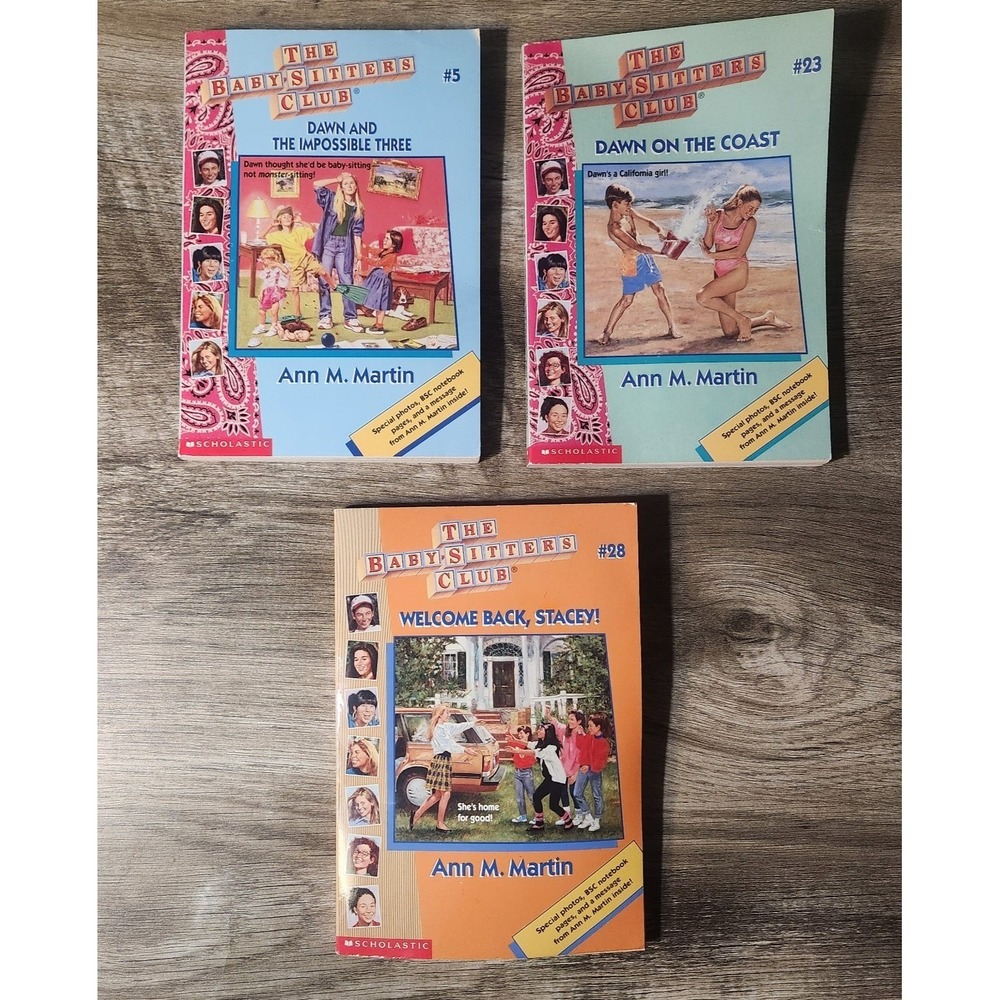 The Baby-Sitters Club Books Lot 3 Ann M Martin Scholastic #5 #23 #28 Vintage